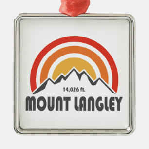 Mount Langley California Metal Tree Decoration