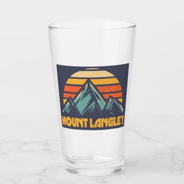 Mount Langley California Retro Turquoise Glass (Front)