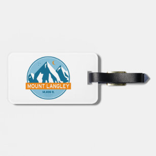 Mount Langley California Stars Moon Luggage Tag