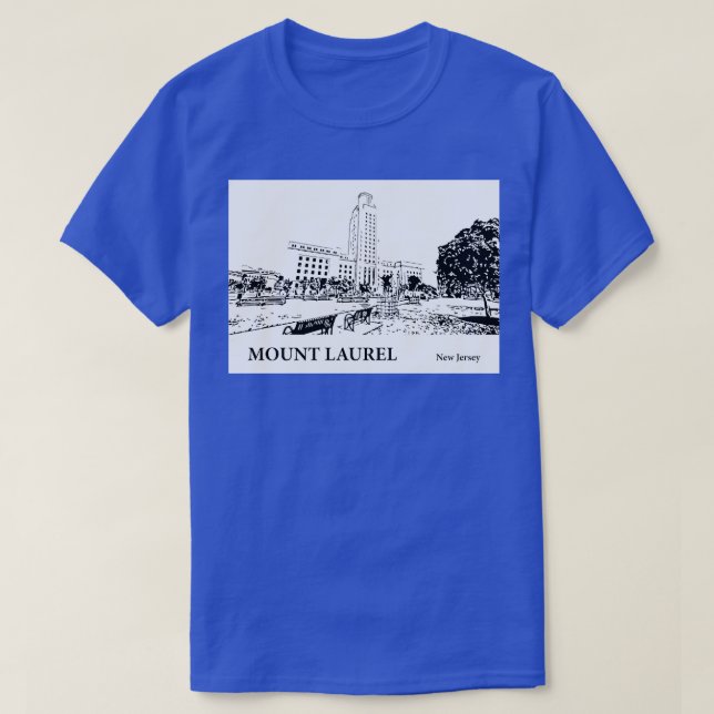 Mount Laurel New Jersey  2 T-Shirt (Design Front)