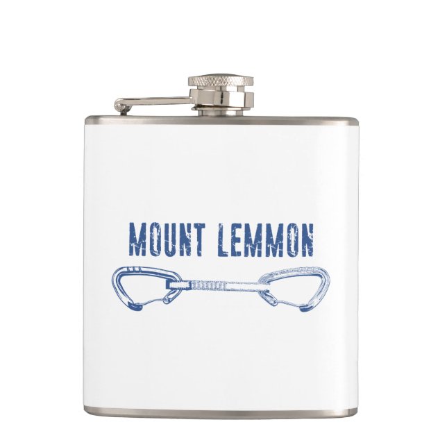 Mount Lemmon Climbing Quickdraw Hip Flask (Front)
