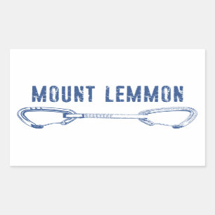Mount Lemmon Climbing Quickdraw Rectangular Sticker