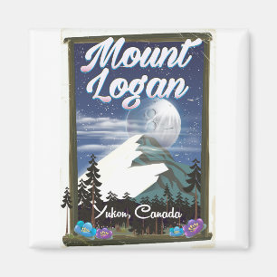 Mount Logan , Yukon, Canada Magnet