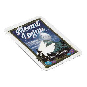 Mount Logan , Yukon, Canada Magnet