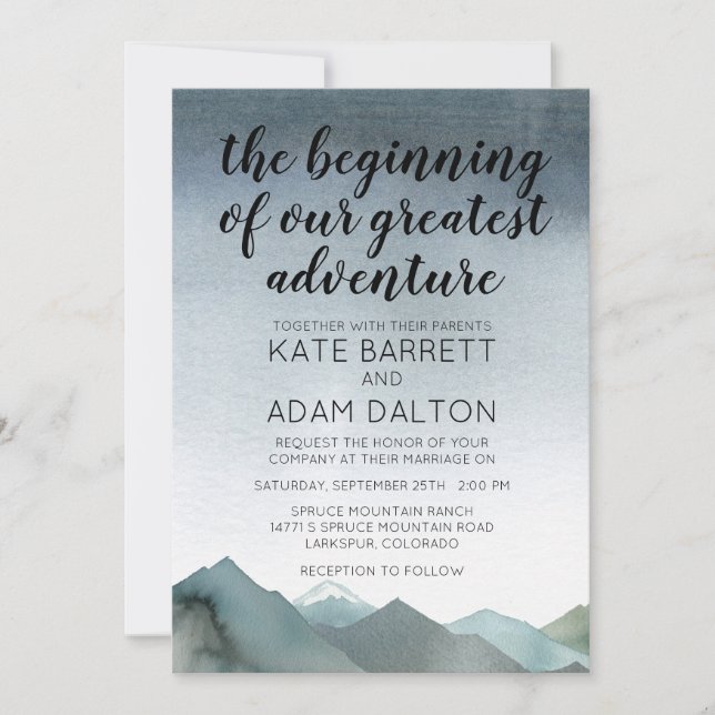 Mount Loving Invitation (Front)