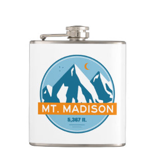Mount Madison New Hampshire Stars Moon Hip Flask