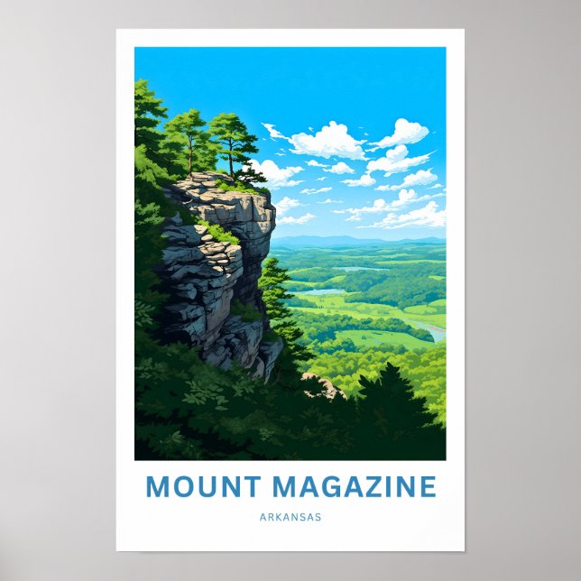 Mount Magazine Arkansas Travel Print (Front)