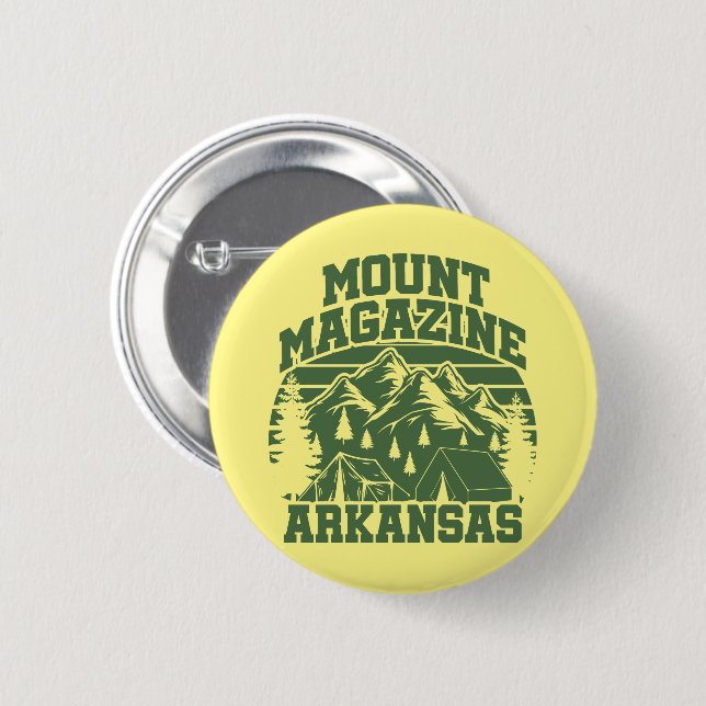Mount Magazine State Park 6 Cm Round Badge (Front & Back)
