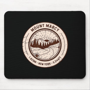 Mount Marcy New York Hiking Skiing Vintage Mouse Pad