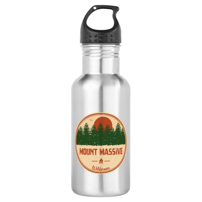 Mount Massive Wilderness Colorado 532 Ml Water Bottle (Front)