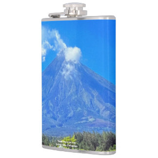 Mount Mayon Volcano, Phl. - Hip Flask