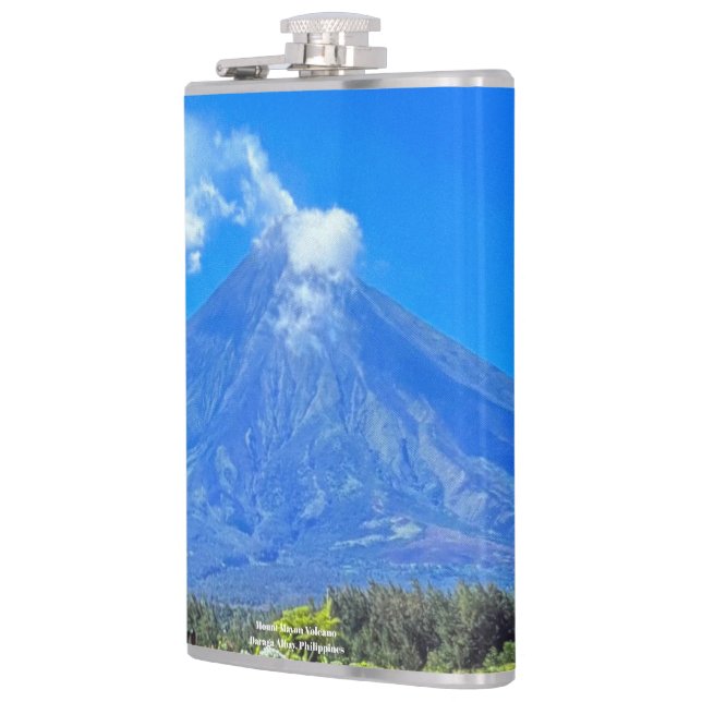 Mount Mayon Volcano, Phl. -  Hip Flask (Left)