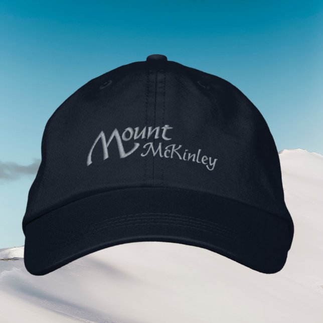 Mount McKinley Denali Alaska Embroidered Hat (Creator Uploaded)