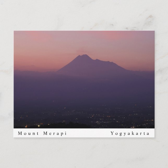 Mount Merapi Postcard (Front)