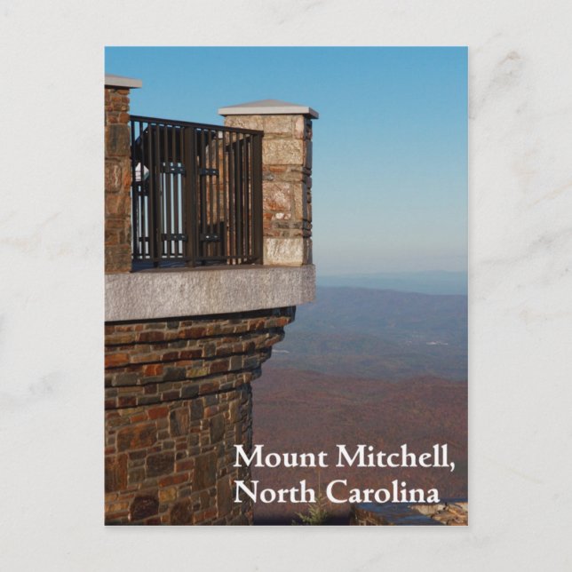 Mount Mitchell, North Carolina Postcard (Front)