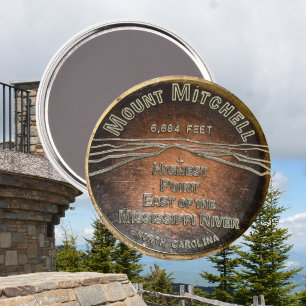 Mount Mitchell Summit Marker Black Mountains NC Magnet