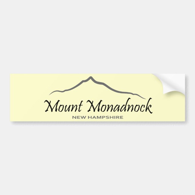 Mount Monadnock Bumper Sticker (Front)