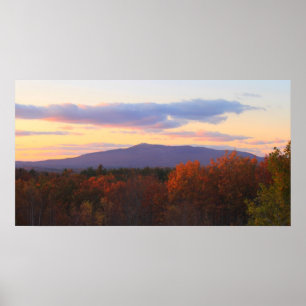 Mount Monadnock Late Autumn Sunset Poster