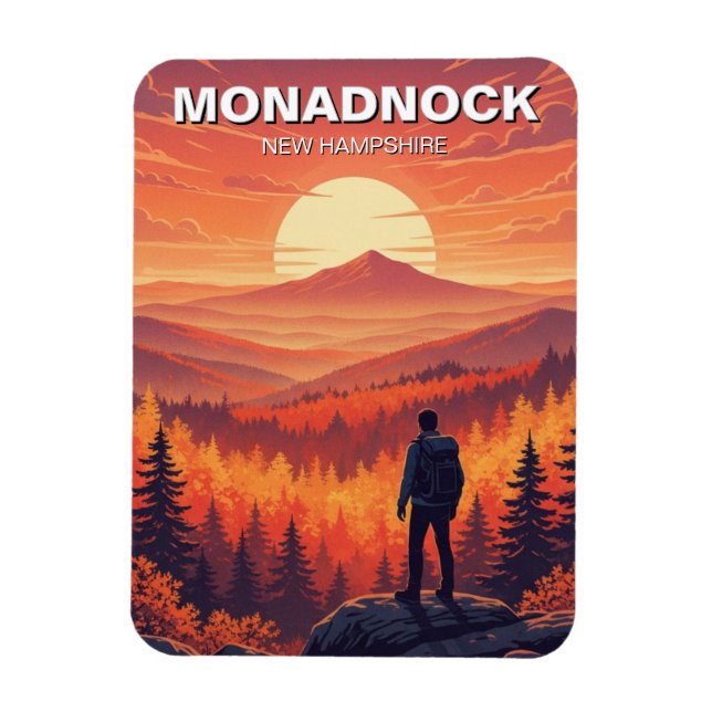Mount Monadnock New Hampshire Travel Magnet (Vertical)