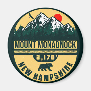 Mount Monadnock New Hampshire Vintage Souvenirs Magnet