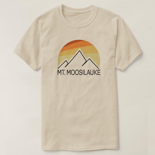 Mount Moosilauke New Hampshire Retro T-Shirt (Design Front)