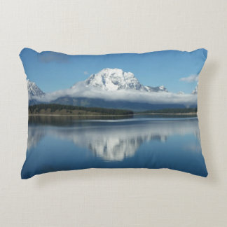 Mount Moran Reflection at Grand Teton Decorative Cushion