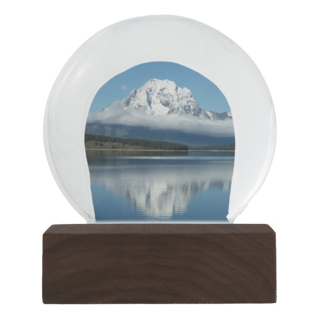Mount Moran Reflection at Grand Teton Snow Globe (Front)
