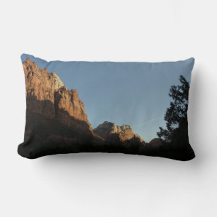 Mount Moroni and Jacob's Peak at Zion Lumbar Cushion