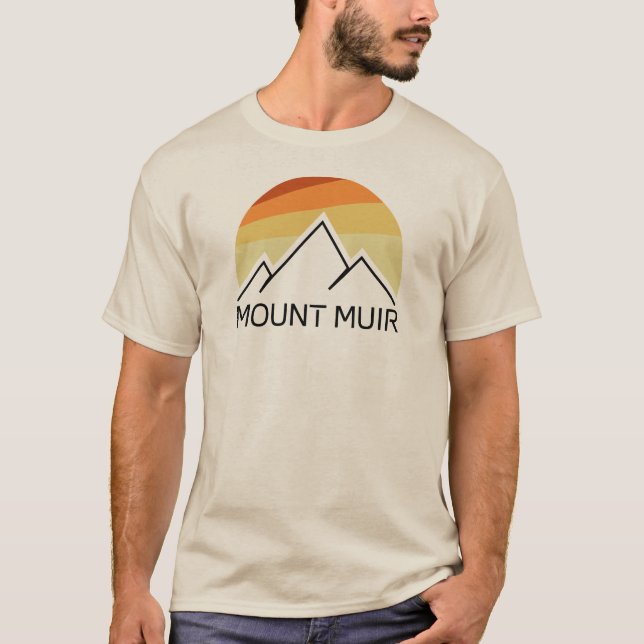 Mount Muir California Retro T-Shirt (Front)