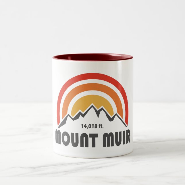 Mount Muir California Two-Tone Coffee Mug (Center)