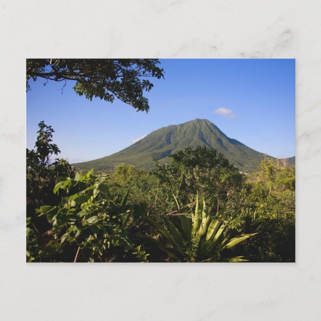 Mount Nevis Volcano Peak Postcard (Front)