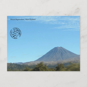 Mount Ngauruhoe (Neuseeland) Postkarte Postcard