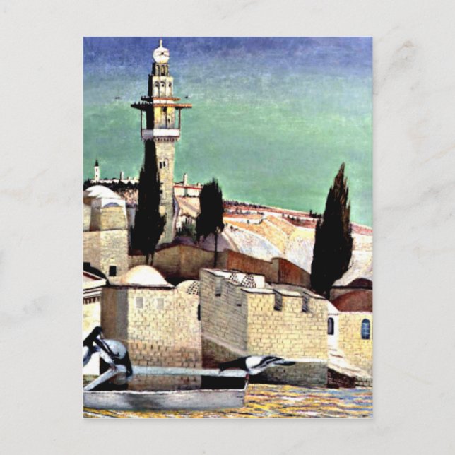 Mount of Olives in Jerusalem Postcard (Front)