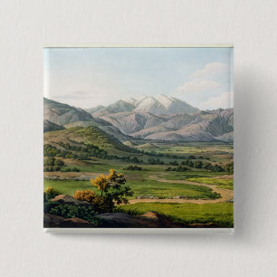 Mount Olympus, as seen between Larissa and Baba, p 15 Cm Square Badge