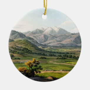 Mount Olympus, as seen between Larissa and Baba, p Ceramic Tree Decoration