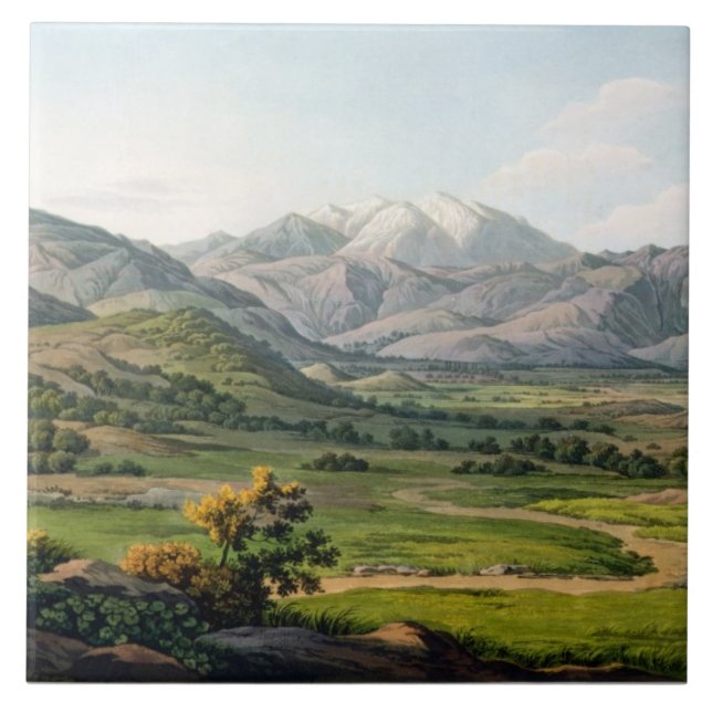 Mount Olympus, as seen between Larissa and Baba, p Tile (Front)