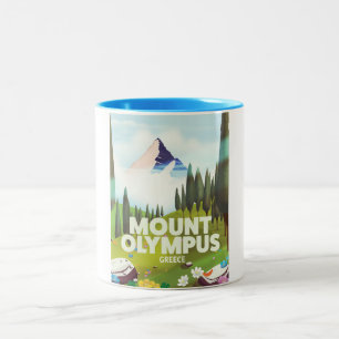 Mount Olympus Greece Two-Tone Coffee Mug