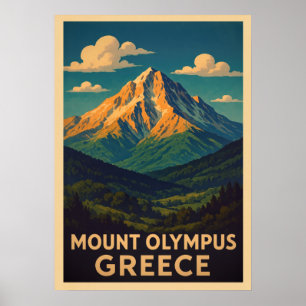 Mount Olympus Greece V01 Poster