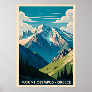 Mount Olympus Greece V02 Poster
