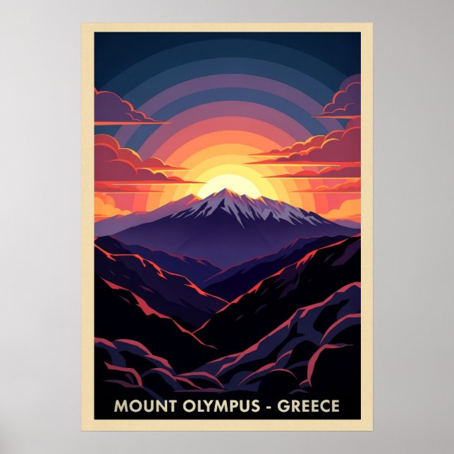 Mount Olympus Greece V03 Poster (Front)