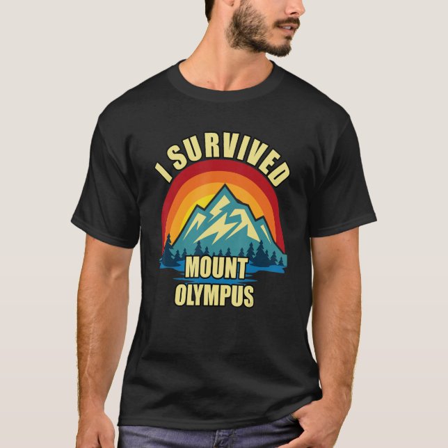 Mount Olympus Hiking Mountian Climbing T-Shirt (Front)