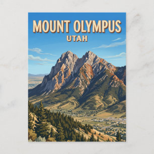 Mount Olympus Utah Postcard