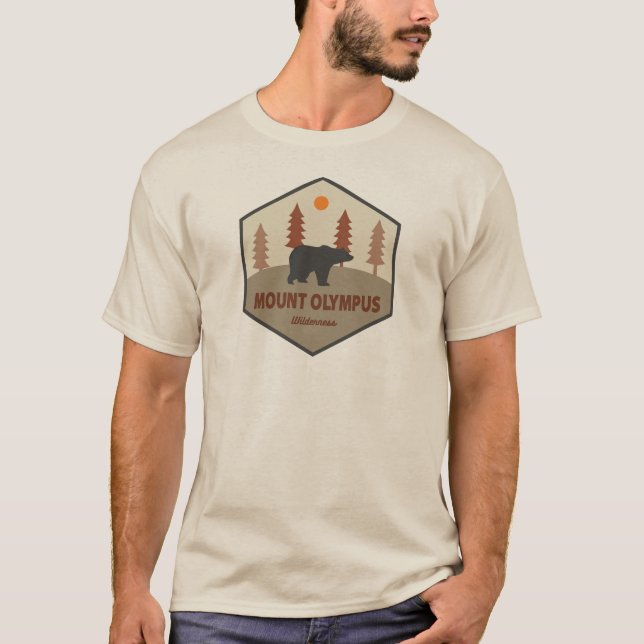 Mount Olympus Wilderness Utah Bear T-Shirt (Front)