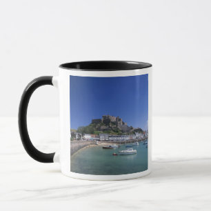 Mount Orgueil Castle and harbour, Gorey, Jersey Mug