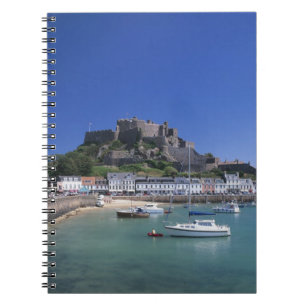 Mount Orgueil Castle and harbour, Gorey, Jersey Notebook