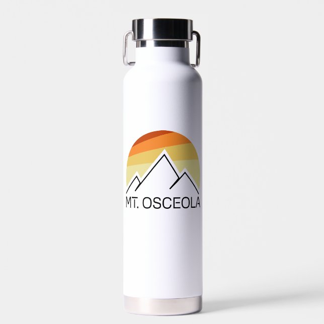 Mount Osceola New Hampshire Retro Water Bottle (Front)