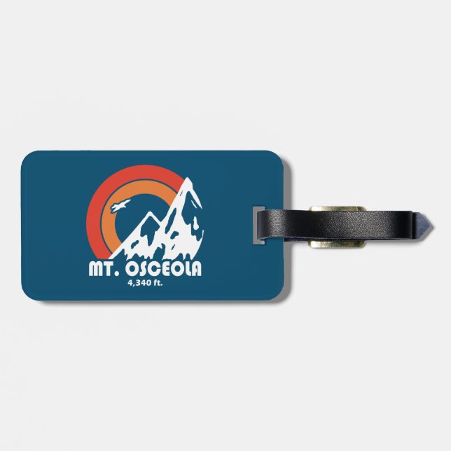 Mount Osceola New Hampshire Sun Eagle Luggage Tag (Back Horizontal)