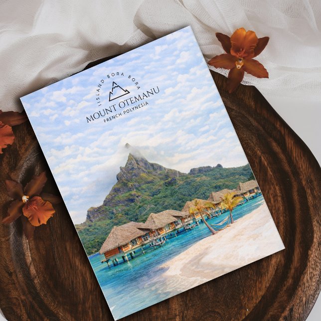 Mount Otemanu, Iisland Bora Bora, French Polynesia Postcard (Mount Otemanu, Iisland Bora Bora, French Polynesia Postcard)