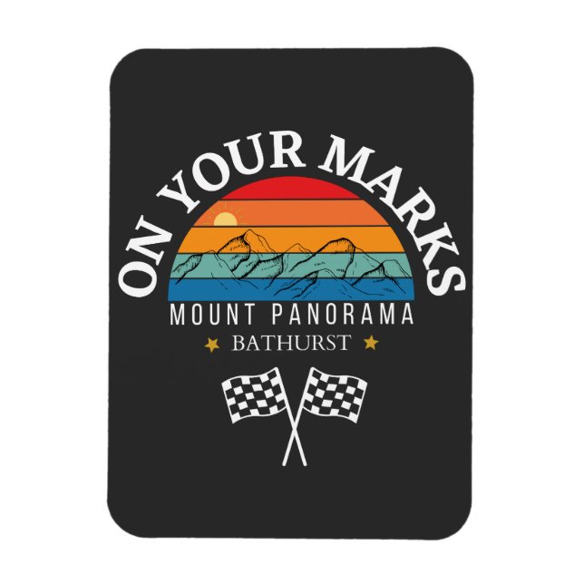 mount panorama Bathurst Australia motor racing Magnet (Vertical)