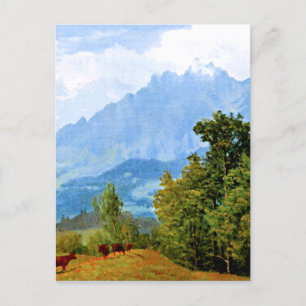 Mount Pilatus, famous artwork by Albert Bierstadt Postcard